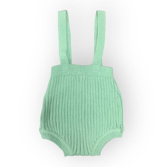 STITCH & BEAN OVERALL KNIT ROMPER SZ 6-9M NWT - Picture 2 of 3